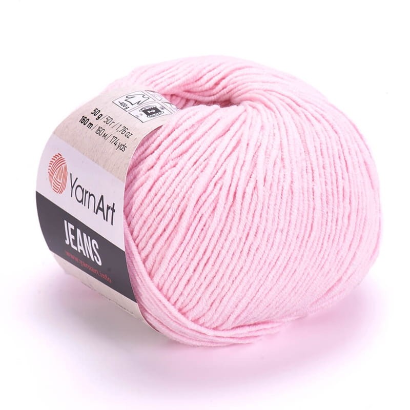 Włóczka YarnArt Jeans 74 / jasny róż