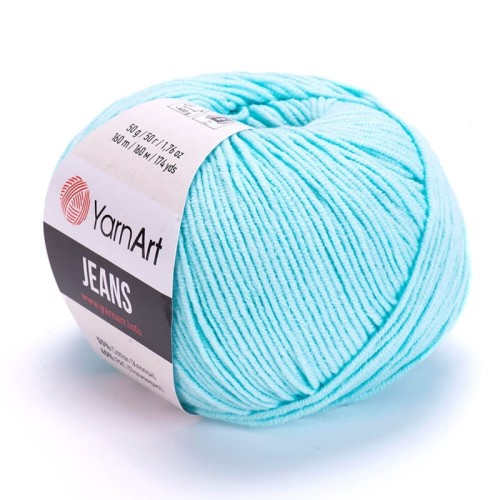 Włóczka YarnArt Jeans 76 / lodowy błękit