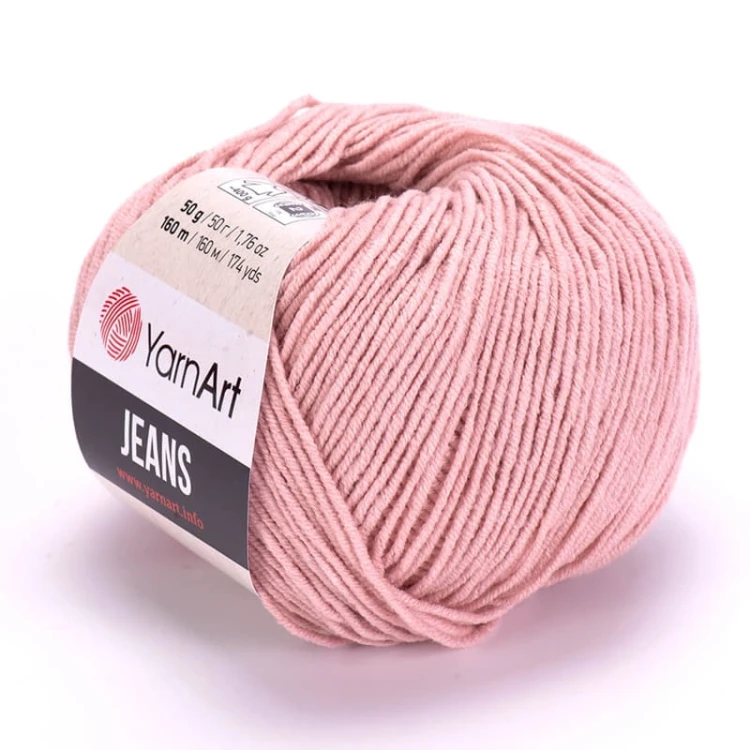 Włóczka YarnArt Jeans 83 / brudny róż