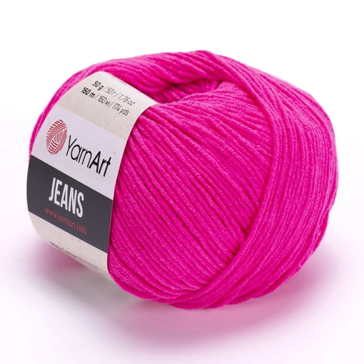 Włóczka YarnArt Jeans 59 / ultra róż