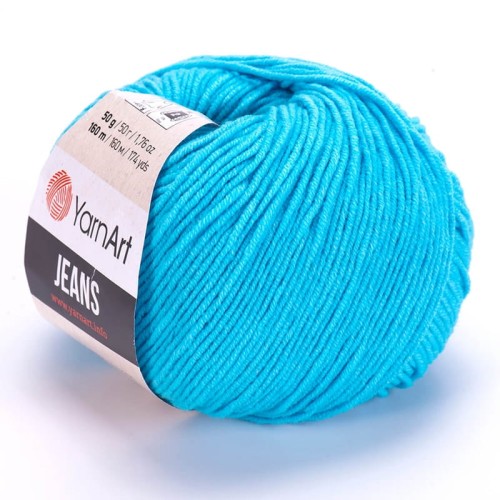 Włóczka YarnArt Jeans 33 / jasny turkus