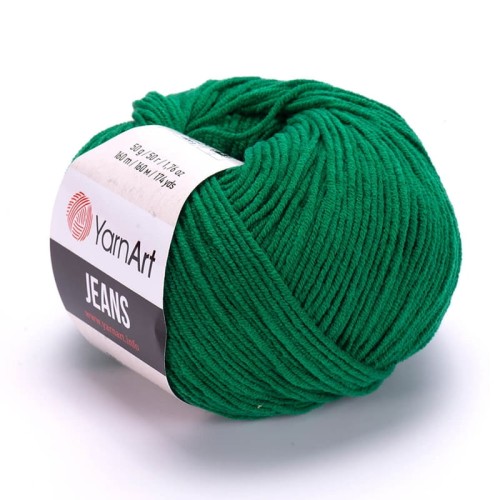 Włóczka YarnArt Jeans 52 / ciemna zieleń