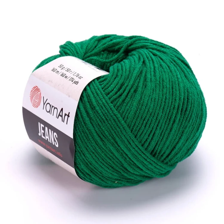 Włóczka YarnArt Jeans 52 / ciemna zieleń