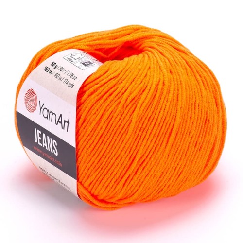 Włóczka YarnArt Jeans 77 / ultra pomarańcz