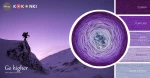 KOKONEK Merino 696 Go higher - Śliwka/purpura/jasny fiolet/lawenda/jasne indygo
