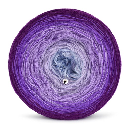 KOKONEK Merino 696 Go higher - Śliwka/purpura/jasny fiolet/lawenda/jasne indygo