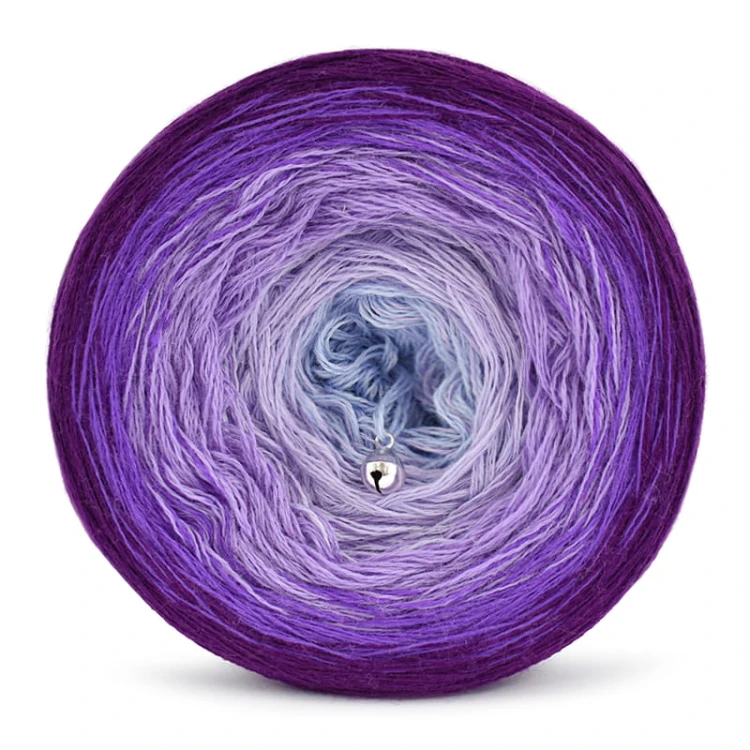 KOKONEK Merino 696 Go higher - Śliwka/purpura/jasny fiolet/lawenda/jasne indygo