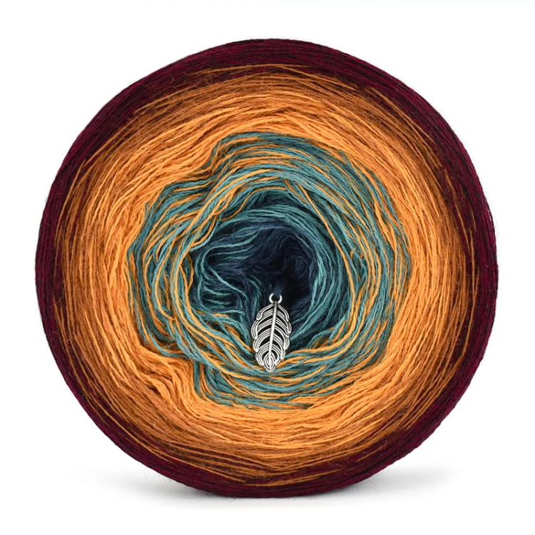 KOKONEK Merino 699 Secret valley - Wino melanż/toffi/miodowy/morski/navy
