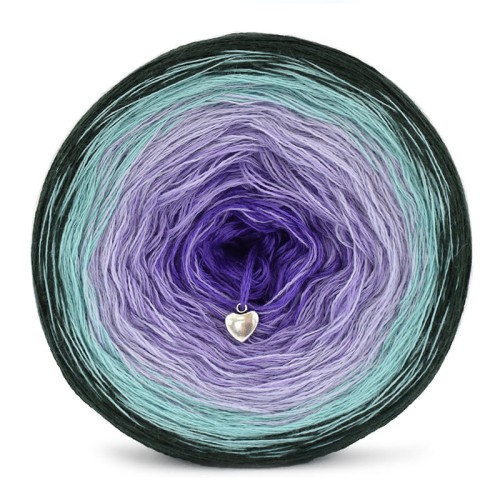 KOKONEK Merino 701 Sky power - Butelkowa zieleń/patyna/lawenda/jasny fiolet/purpura