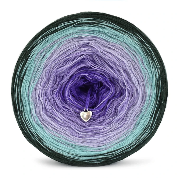 KOKONEK Merino 701 Sky power - Butelkowa zieleń/patyna/lawenda/jasny fiolet/purpura