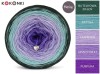 KOKONEK Merino 701 Sky power - Butelkowa zieleń/patyna/lawenda/jasny fiolet/purpura