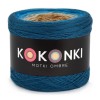 KOKONEK Merino 692 First frost - Petrol II/turkus II/turkus/safari/karmel melanż