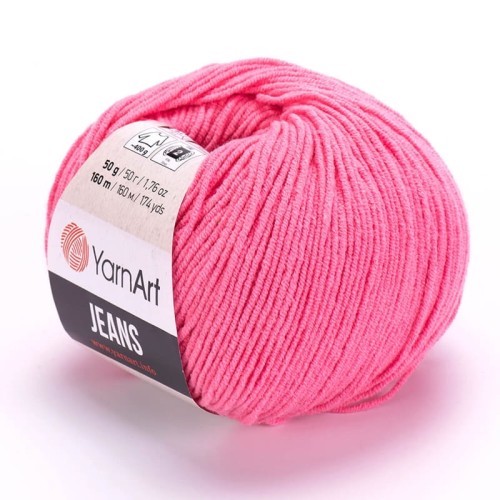 Włóczka YarnArt Jeans 78 / malinowy róż