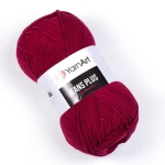 Włóczka YarnArt Jeans Plus 66 / bordo
