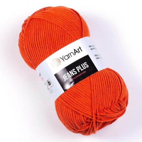 Włóczka YarnArt Jeans Plus 85 / koniak