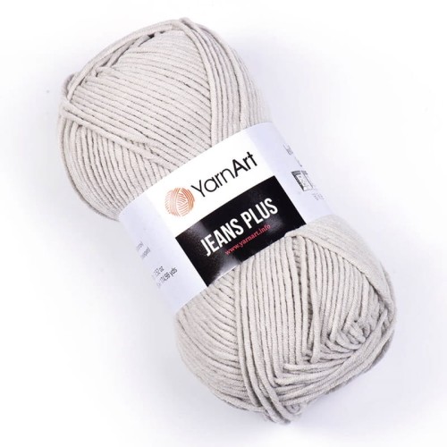 Włóczka YarnArt Jeans Plus 49 / jasny szary