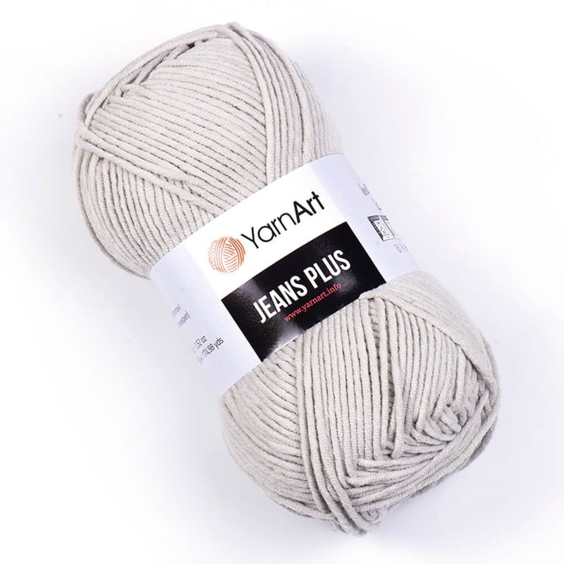 Włóczka YarnArt Jeans Plus 49 / jasny szary