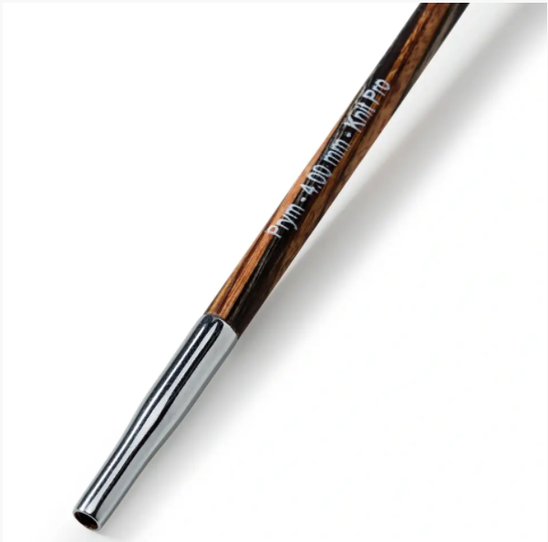 Druty KRÓTKIE do wymiennych żyłek PRYM KnitPro Natural - drewniane