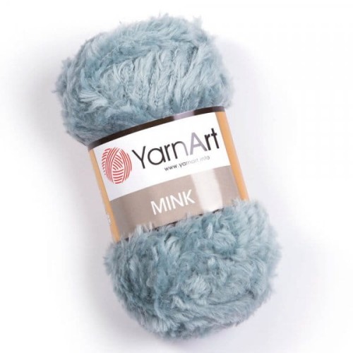 Włóczka YarnArt Mink 348 / szaroniebieski
