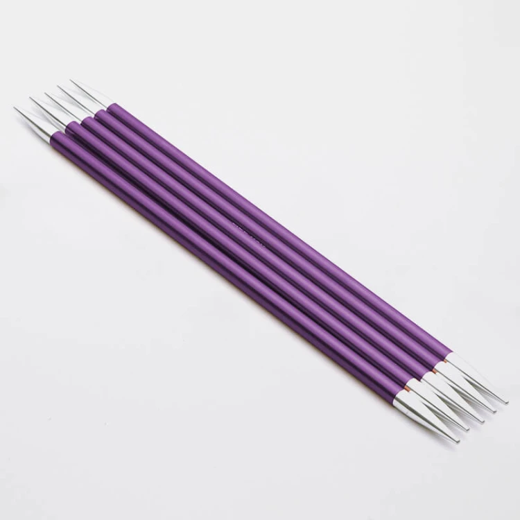 Druty do skarpet KnitPro Zing double-pointed 20 cm - metalowe