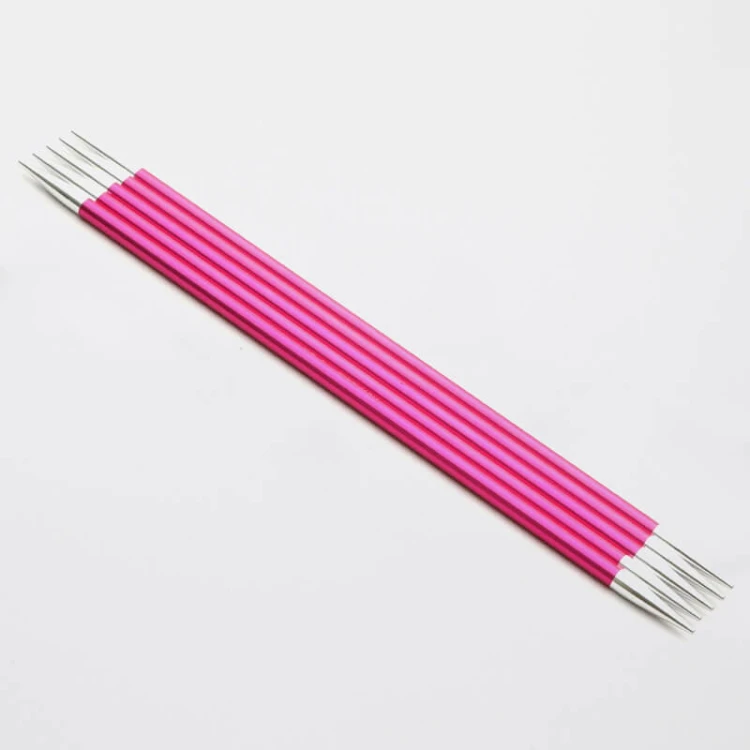 Druty do skarpet KnitPro Zing double-pointed 20 cm - metalowe