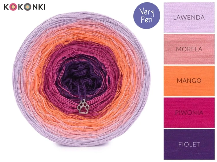 KOKONEK Classic B096 Lawenda/morela/mango/piwonia/fiolet