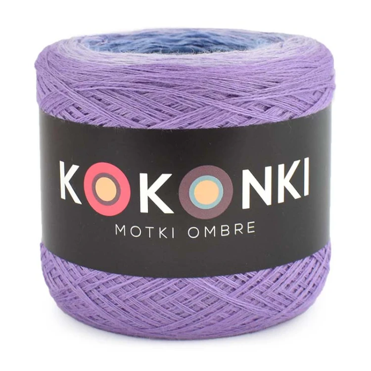 KOKONEK Merino 705 - Jasny fiolet/lawenda/jasny niebieski/szaroniebieski/atrament