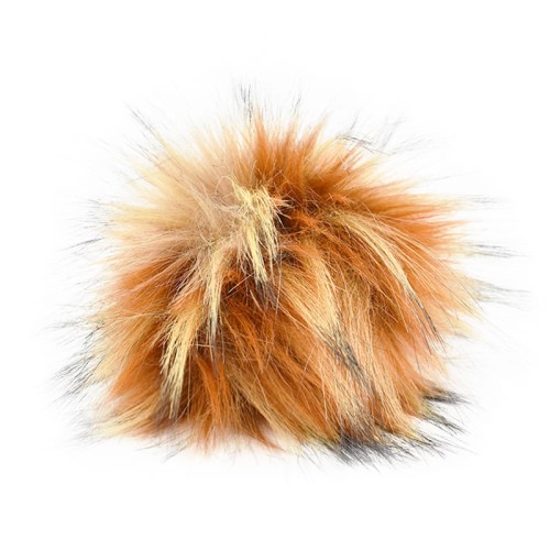 Pompon do czapki 12 cm / P-35 / rudy