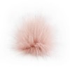 Pompon do czapki 12 cm / P-39 / róż z czernią
