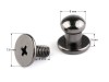 Nit kaletniczy skręcany do metek / ciemny nikiel / 6 mm / 5 par