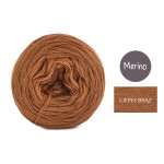 KOKONEK Mono Merino jeden kolor - ciepły brąz / 250m