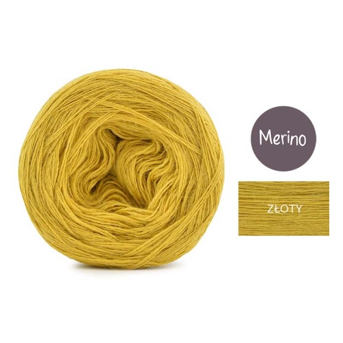 KOKONEK Merino Mono jeden kolor - złoty / 250m
