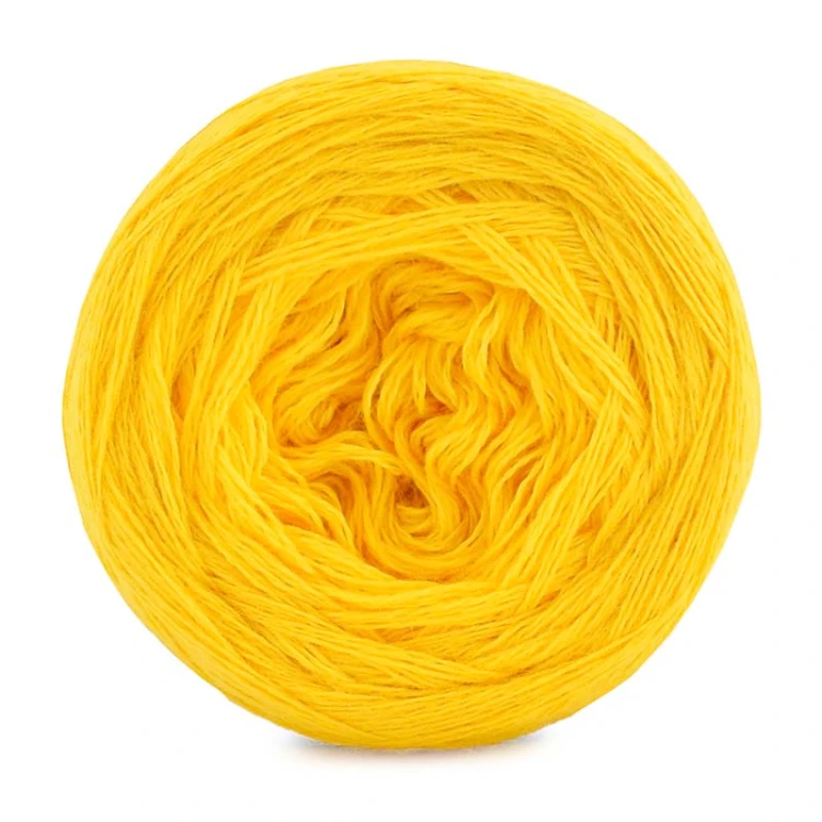 KOKONEK Merino Mono jeden kolor - intensywny żółty / 250m