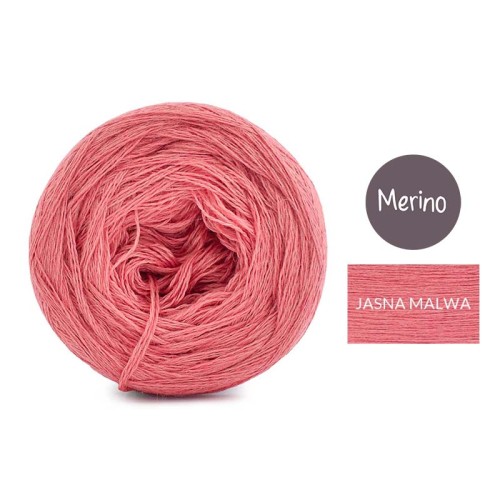 KOKONEK Merino Mono jeden kolor - jasna malwa / 250m