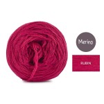 KOKONEK Mono Merino jeden kolor - rubin / 250m