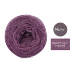 KOKONEK Mono Merino jeden kolor - blady fiolet melanż / 250m