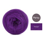 KOKONEK Mono Merino jeden kolor - fiolet / 250m