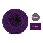 KOKONEK Mono Merino jeden kolor - śliwka / 250m