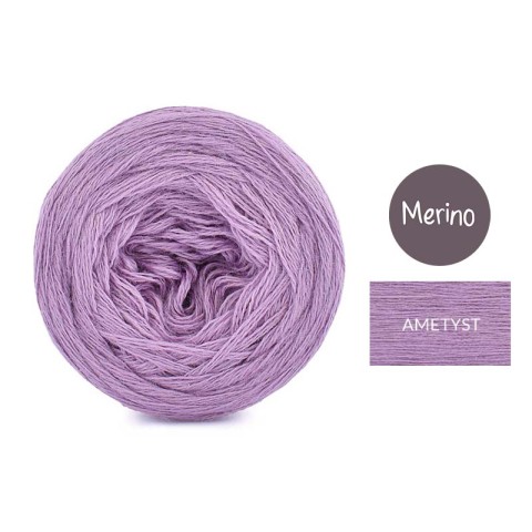 KOKONEK Mono Merino jeden kolor - ametyst / 250m