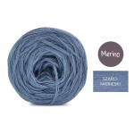 KOKONEK Mono Merino jeden kolor - szaroniebieski / 250m