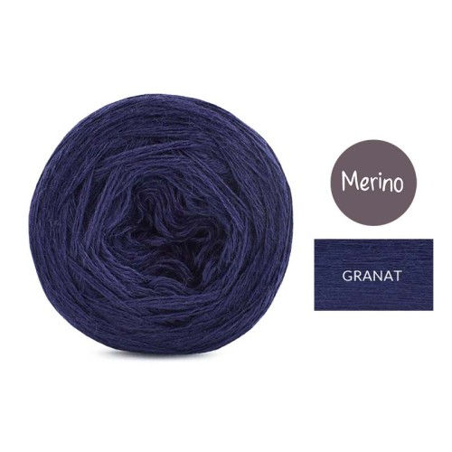 KOKONEK Merino Mono jeden kolor - granat / 250m