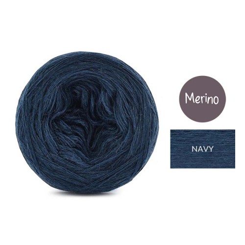 KOKONEK Merino Mono jeden kolor - navy / 250m