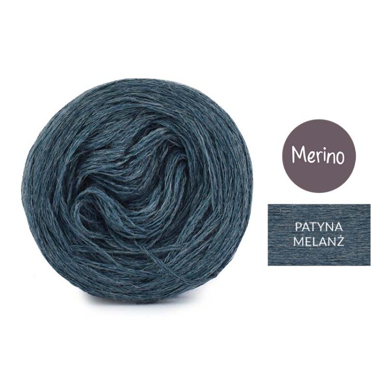 KOKONEK Merino Mono jeden kolor - patyna melanż / 250m