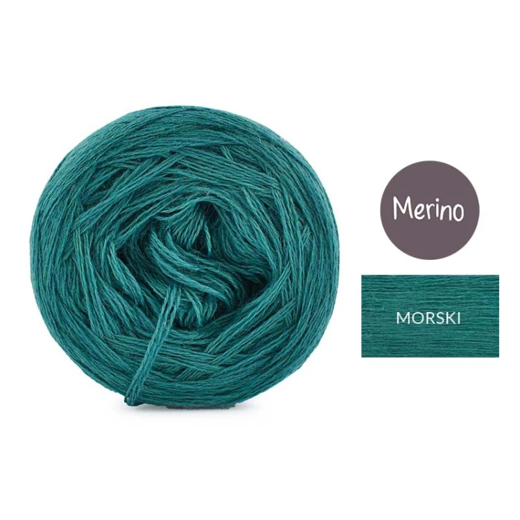 KOKONEK Merino Mono jeden kolor - morski / 250m