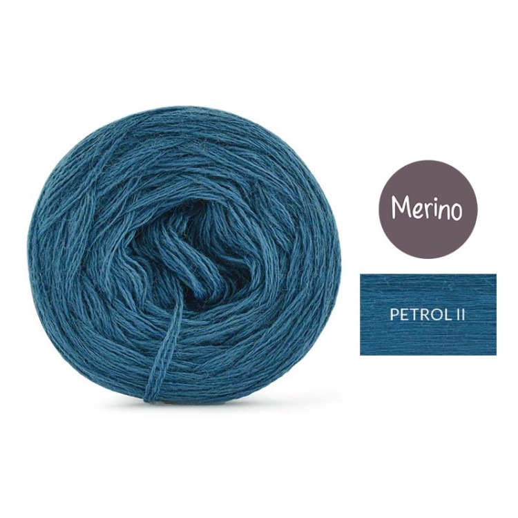 KOKONEK Merino Mono jeden kolor - petrol II / 250m