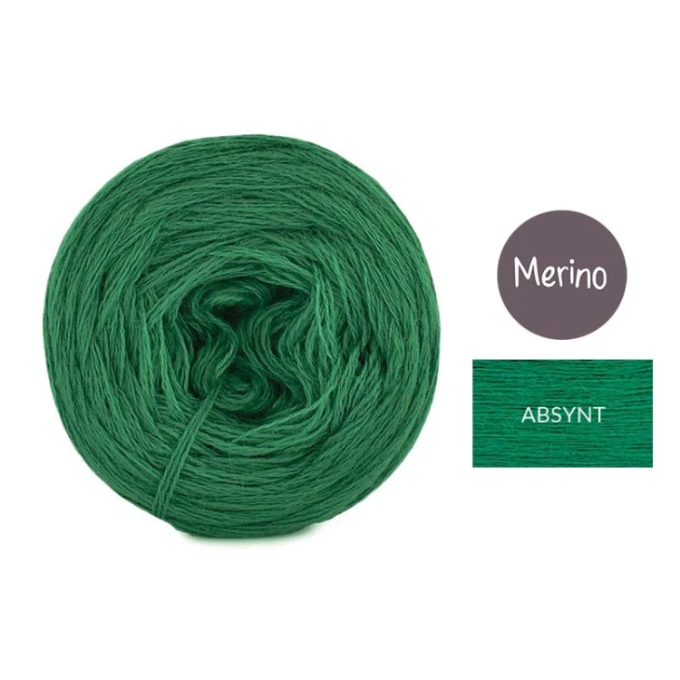 KOKONEK Merino Mono jeden kolor - absynt / 250m