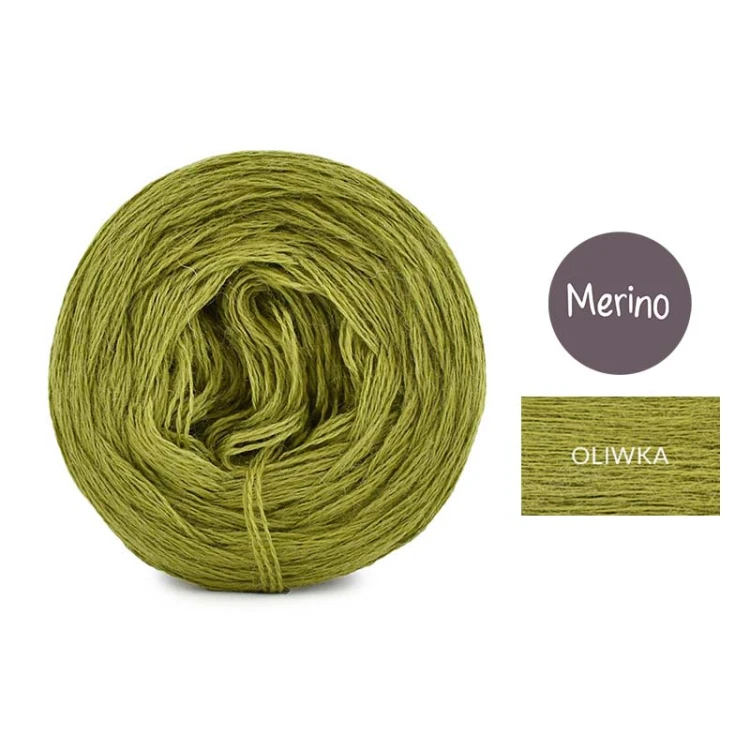 KOKONEK Merino Mono jeden kolor - oliwka / 250m
