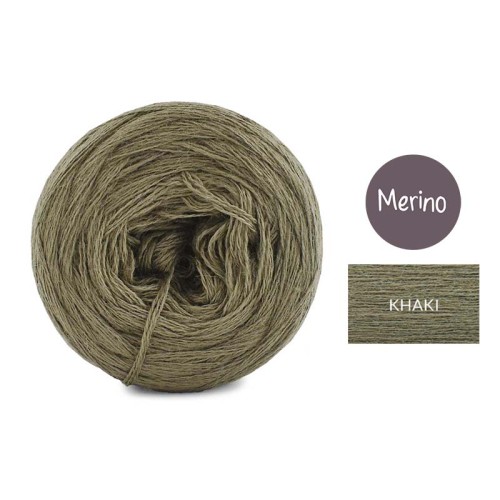 KOKONEK Merino Mono jeden kolor - khaki / 250m
