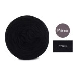 KOKONEK Mono Merino jeden kolor - czerń / 250m