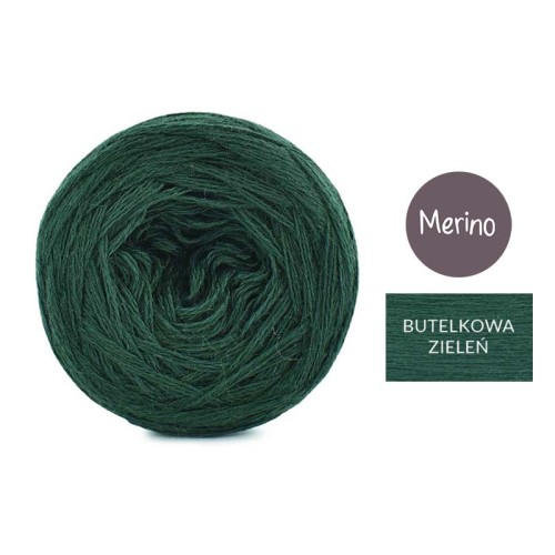 KOKONEK Merino Mono jeden kolor - butelkowa zieleń / 250m